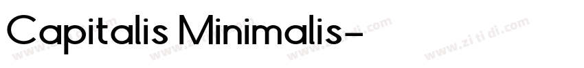 Capitalis Minimalis字体转换 Capitalis Minimalis字体转换